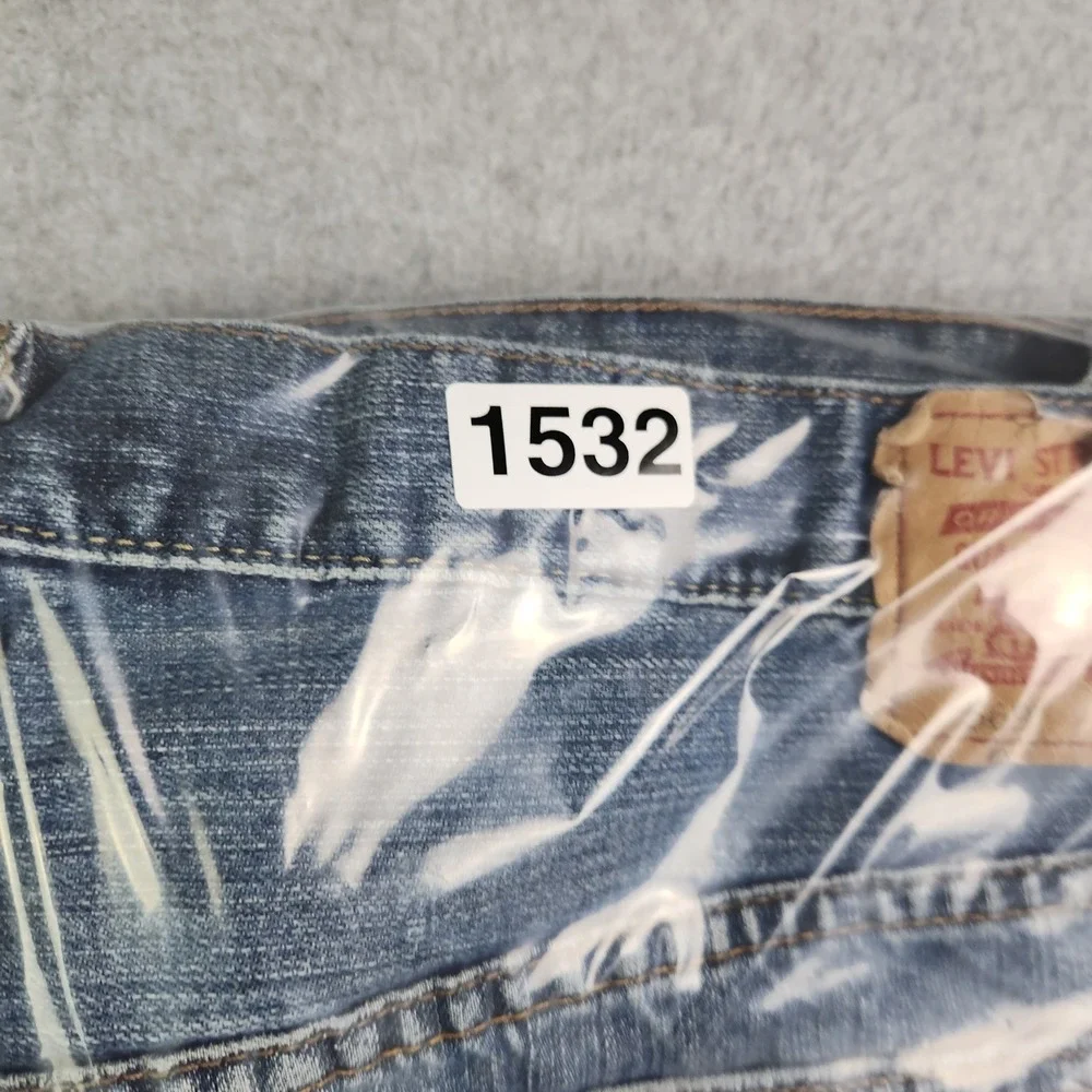 Levi's 569 Jeans Mens 36x32 Blue Denim Medium Wash Casual Loose Fit Straight Leg